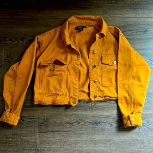 Forever 21 Mustard Yellow Jean Jacket